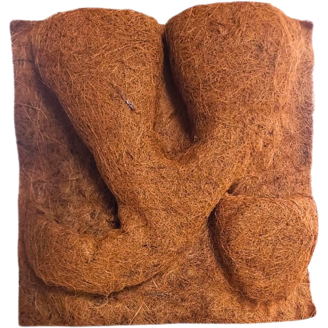 Pannello sfondo fibra di cocco con portapiante