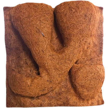 Pannello sfondo fibra di cocco con portapiante